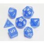 FROSTED BLUE/WHITE 7-DIE SET