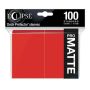 Eclipse Apple Red Matte Deck Protector 100ct
