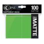 Eclipse Lime Green Matte Deck Protector 100ct