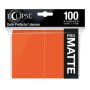 Eclipse Pumpkin Orange Matte Deck Protector 100ct