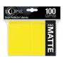 Eclipse Lemon Yellow Matte Deck Protector 100ct