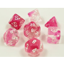 Gemini Luminary Clear-Pink Polyhedral 7-Die Set