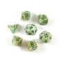 Marble Green/Dark Green Mini Polyhedral 7-Die Set