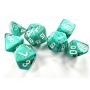 Marble Oxi-Copper/White Mini Polyhedral 7-Die Set