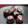 Velvet Black/Red Mini Polyhedral 7-Die Set