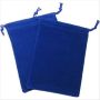 Small Royal Blue Suedecloth Dice Bags